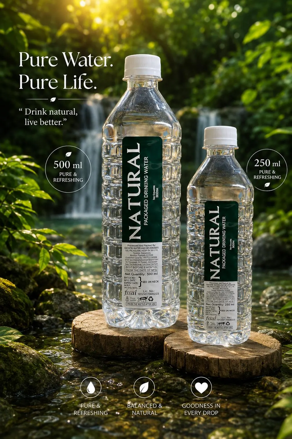 Natural — supplied by Rox Water India
