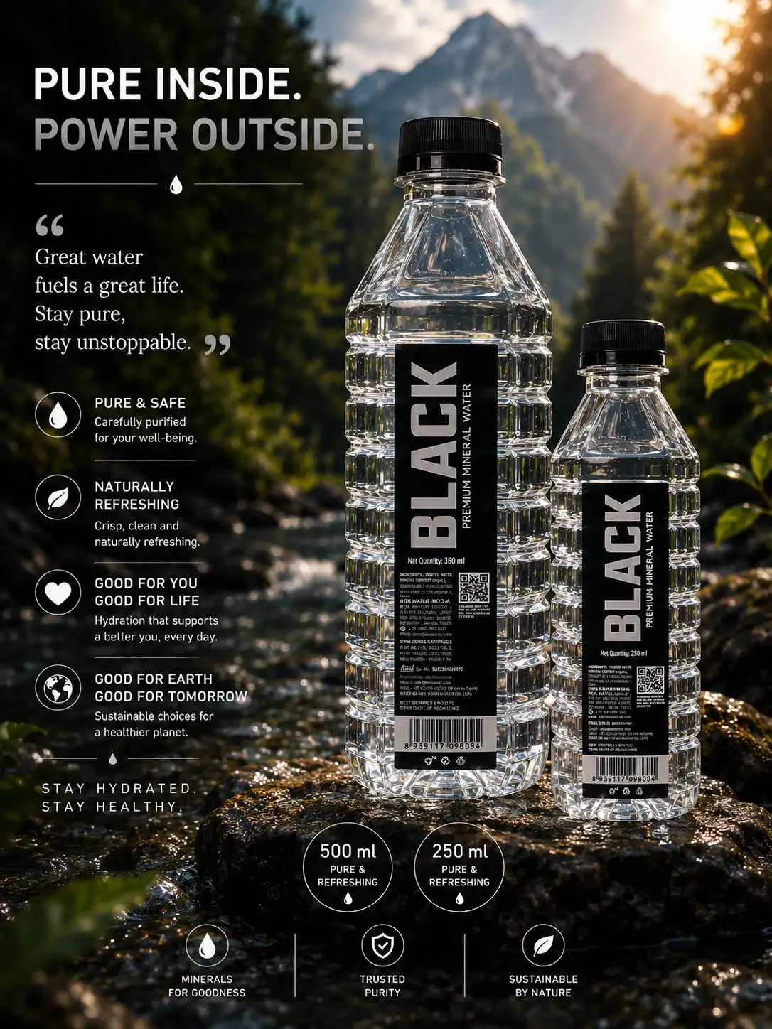 Black — supplied by Rox Water India